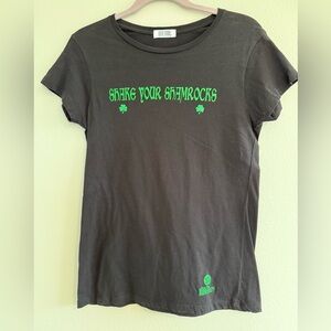 Shake Your Shamrocks Black Tee